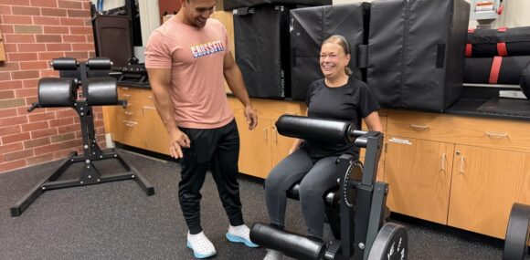 women training with her trainer at RTC Fitness