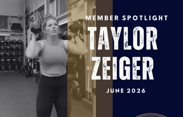 Taylor Zeiger RTC Fitness group fitness North Canton Ohio member of the month