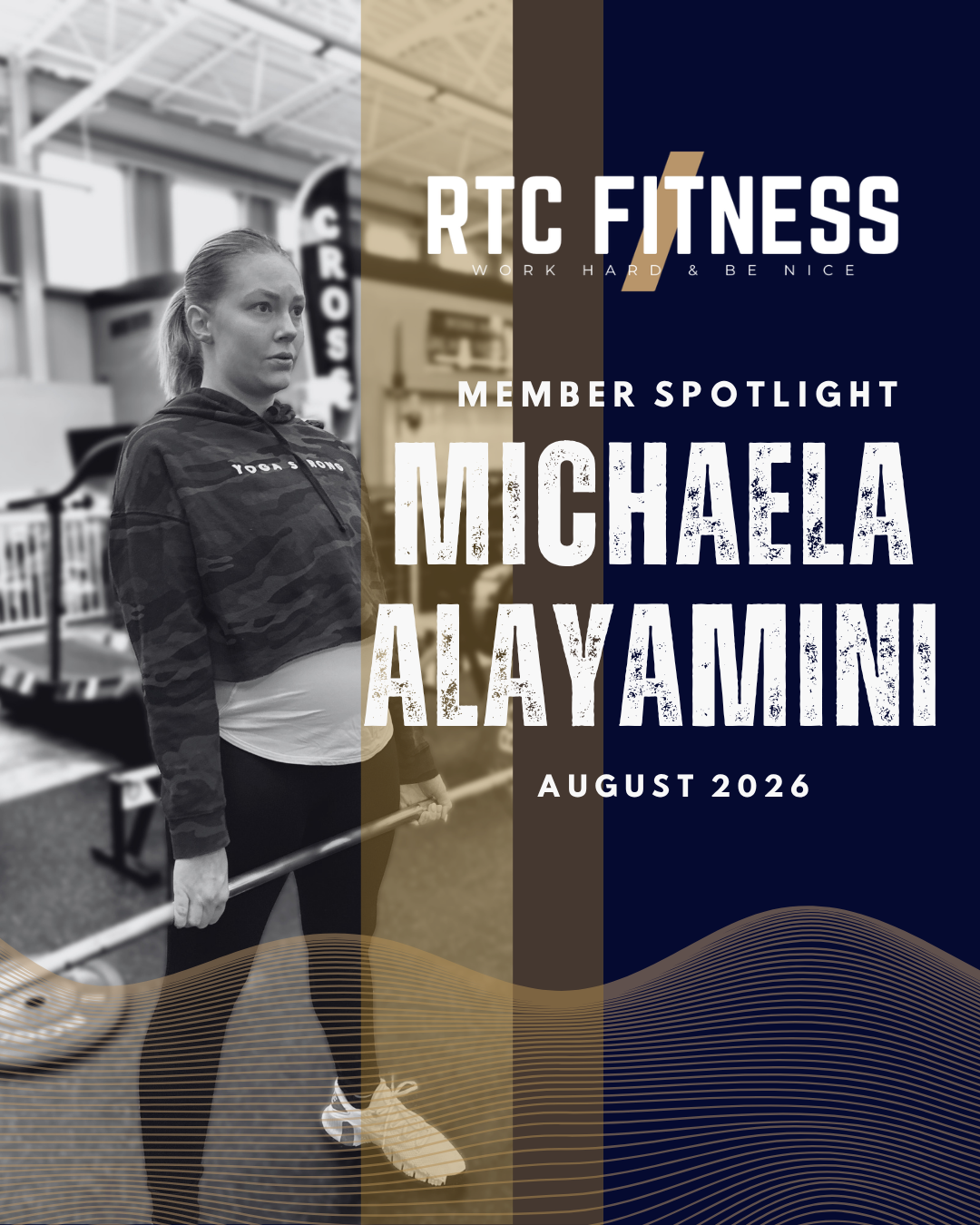 Michaela Alayamini RTC Fitness August Member of the Month group fitness North Canton Ohio